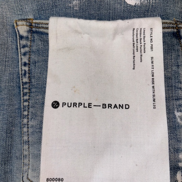 LIKE NEW Men’s purple Jeans - Picture 2 of 13